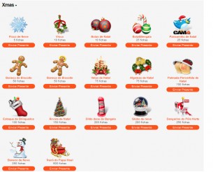 Presentes de Natal no Cam4