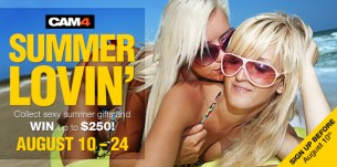 Concurso de Presentes no CAM4 ganhe 1 de 3 prêmios em dinheiro