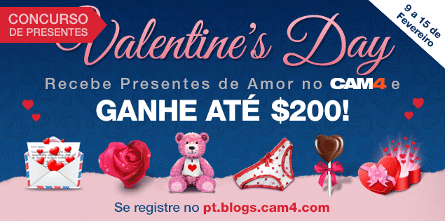 Participe do Concurso de Presentes Valentines Day e Ganhe $475