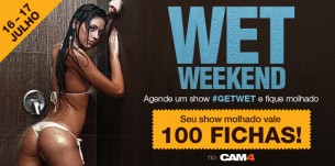 Agende seu show molhado nesse fim de semana e ganhe 100 fichas