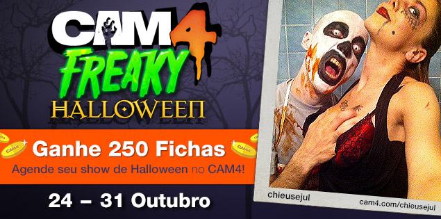 Freaky Halloween no CAM4: 24 a 31 de Outubro
