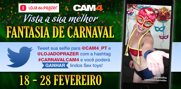 O Cam4 e a Loja de Prazer vão lhe dar Um Nora Lovense e R$175 em Sexy Toys nesse Carnaval