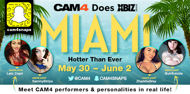 CAM4 está no XBIZ Awards em Miami!