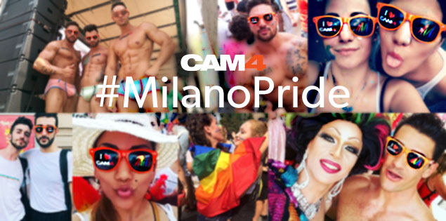 CAM4 GAY PRIDE: o desfile alegre e sexy e a Galeria Pride em Milão