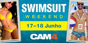 É o Fim de semana de biquíni no CAM4