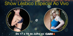 Show lésbico Inédito com duas Italianas Gostosas no CAM4