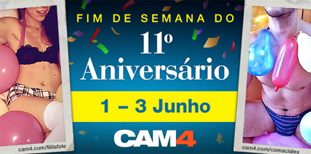 Uma festa de sexo de 3 dias para celebrar o 11º aniversário do CAM4!