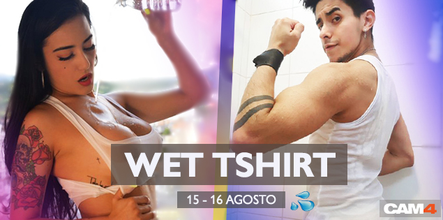 Fim de semana com os shows Temáticos de Camiseta Molhada no CAM4