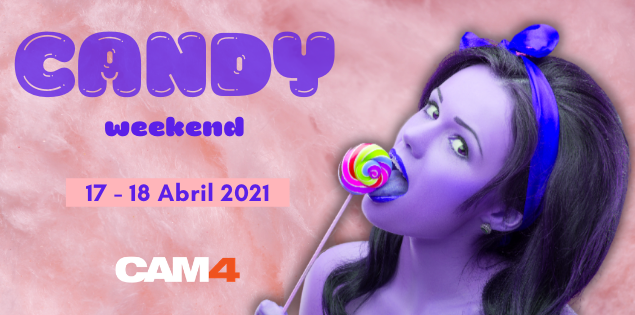 Sexy Weekend com o tema pirulitos e doces no CAM4