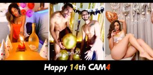 CAM4 faz 14 anos ♡ e comemora com um longo fim de semana de shows de festas de sexo
