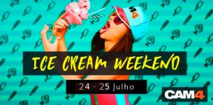 Fim de semana temático Lick it all! Shows sexy com Sorvete chegando ao CAM4