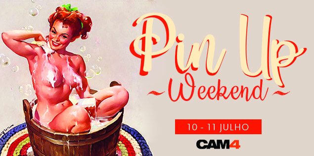 Neste fim de semana, as Pin Ups mais quentes da web ao vivo no CAM4!