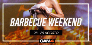 Neste fim de semana você está convidado para o sexy Barbecue do CAM4!