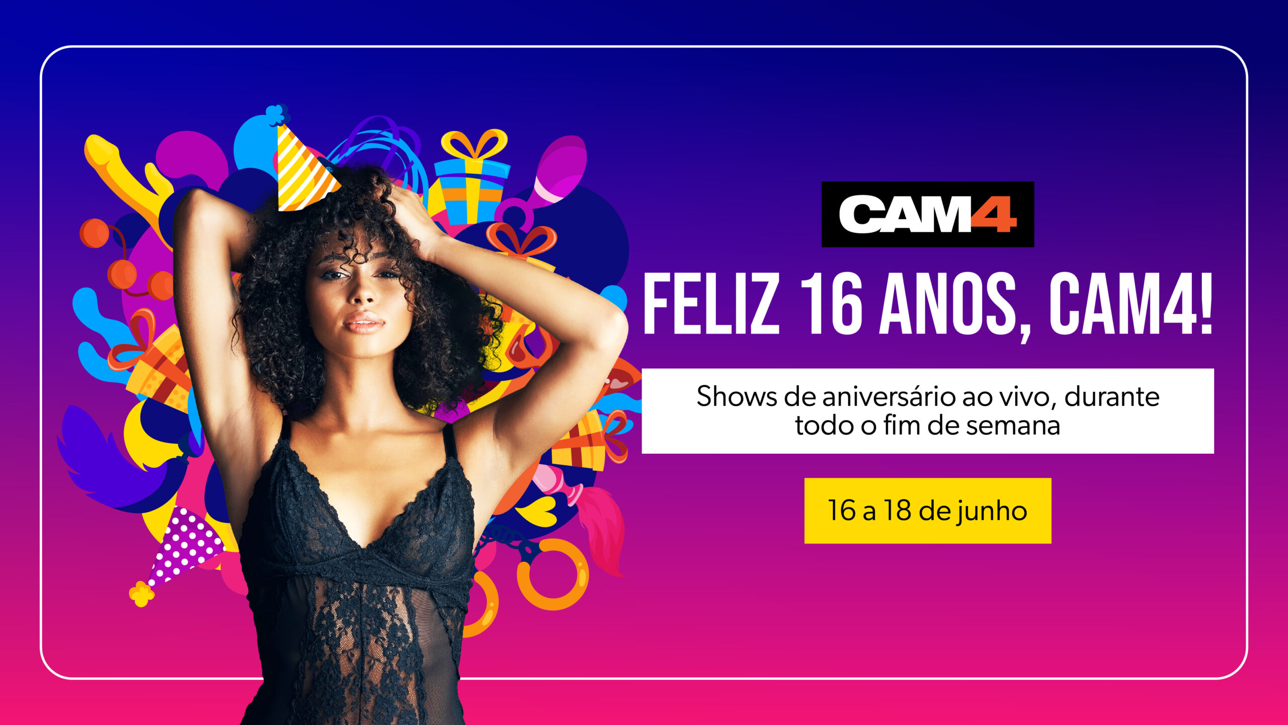 Comemorando com paixão 16 anos de CAM4, mais de uma década de prazer inesquecível nas Webcams Sexy