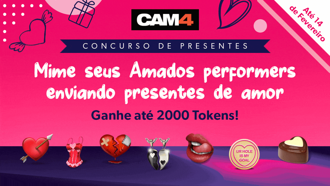 Loteria de Amor do CAM4 – Envie presentes e ganhe até 2.000 Fichas!