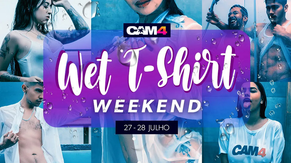 Pronto para eleger o Mister & Miss Camiseta Molhada CAM4? 💦 Acompanhe as transmissões ao vivo no fim de semana