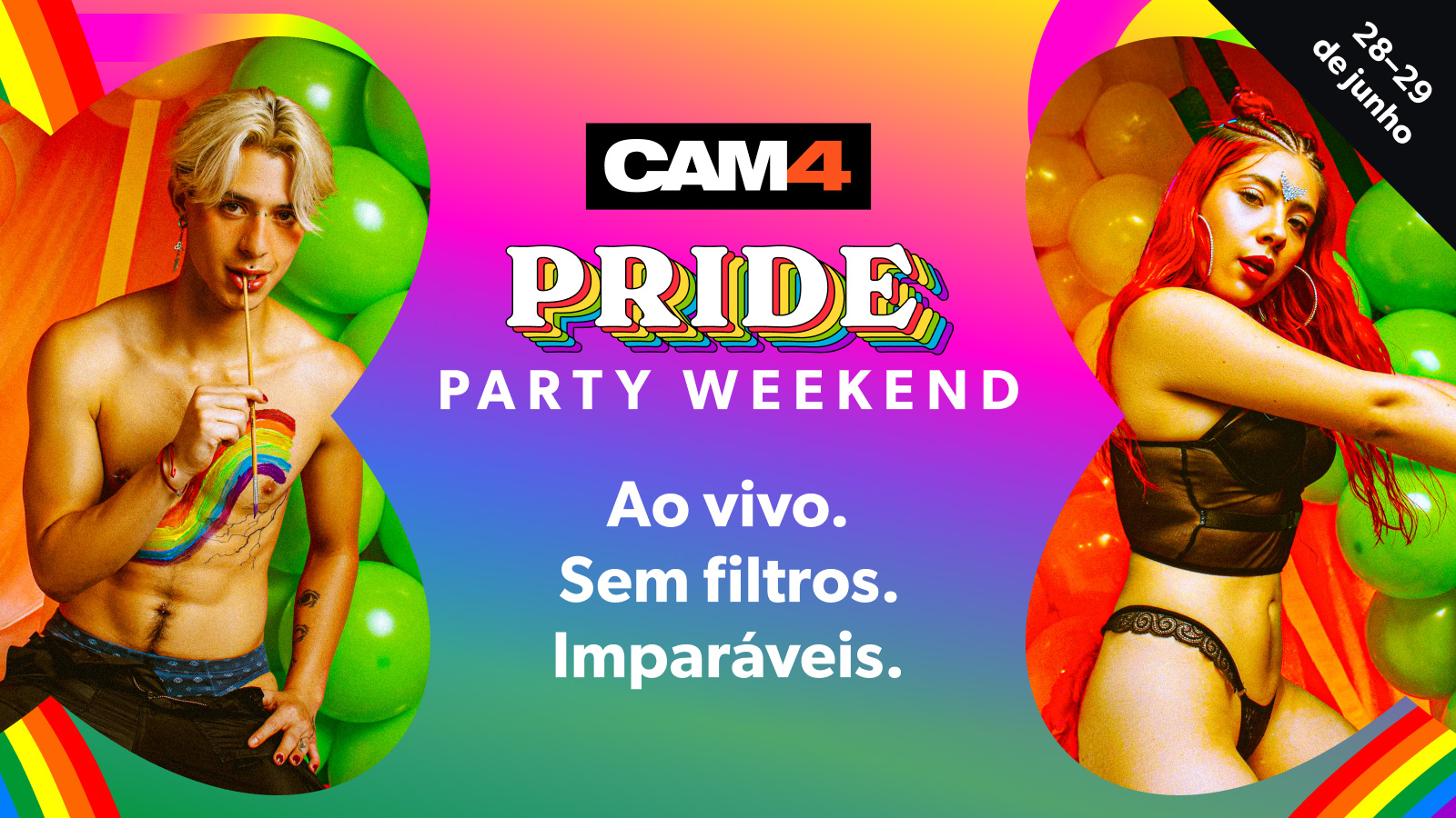 CAM4 Pride Party 2025 – Comemore o Orgulho LGBT+ na webcam! ?️‍??️‍⚧️
