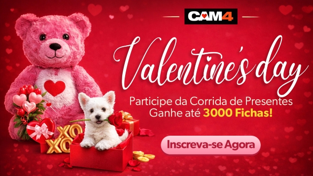 Ganhe até 3.000 fichas 🪙 no Concurso de Presentes Valentine’s Day 💘🎁