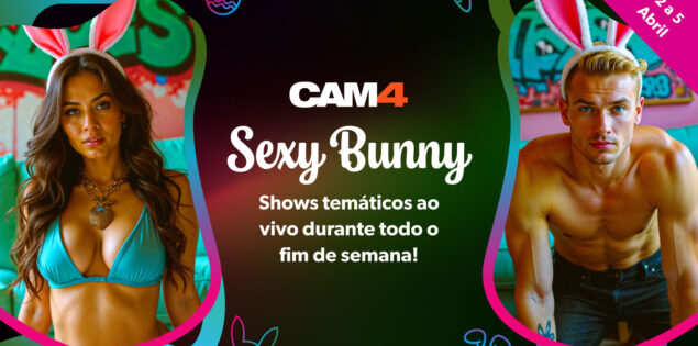 Neste fim de semana, as coelhinhas sensuais estão de volta ao Cam4! #Sexybunny 🐇🥕