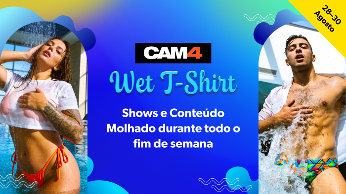 Vote no Mister & Miss Wet T-Shirt CAM4 💦 Acompanhe as transmissões ao vivo!